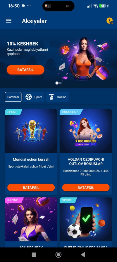 Mostbet.apk dagi bonuslar